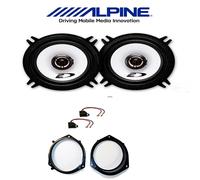 Kit 2 casse 13cm ALPINE posteriori Fiat/ Opel con adattori e supporti
