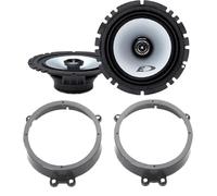 Kit 2 casse ALPINE SXE 1725S per Mercedes Classe C (W203) dal 2001 al 2007+ 2 Supporti Anteriori