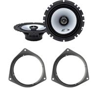 Kit 2 Casse ALPINE SXE-1725S per Toyota Corolla, Avensis (vedi desc.) + 2 Supporti Ant./Post.