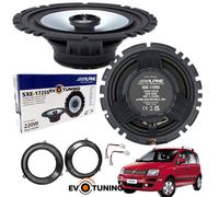 kit 2 Casse Altoparlanti Alpine Sxe-1725S Anteriori per Fiat Panda 169 2003-12