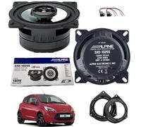 Kit 2 Casse Altoparlanti Alpine SXE1025S 2Vie Coax Posteriori per Ford KA