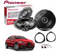 Kit 2 Casse Altoparlanti Ant/Post Pioneer TS-G1710F per Alfa Romeo Stelvio
