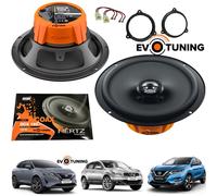 Kit 2 Casse Altoparlanti Anteriori Hertz DCX165.3 per Nissan Qashqai +Adattatori