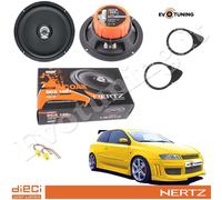 Kit 2 Casse Altoparlanti Hertz Dcx 165.3 Posteriori per Fiat Stilo 3 Porte