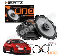Kit 2 Casse Altoparlanti Hertz X170 Anteriori per Alfa Romeo Mito dal 2008 200W