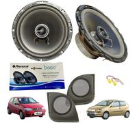 Kit 2 Casse Altoparlanti Phonocar Anteriori per Fiat Punto 188 + Tasche Supporti
