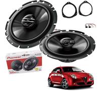 Kit 2 Casse Altoparlanti Pioneer Coassiali Anteriori 2Vie per Alfa Romeo Mito