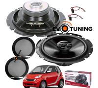 Kit 2 Casse Altoparlanti Pioneer TS-G1720F per Smart Fortwo 451 + griglie e cavi