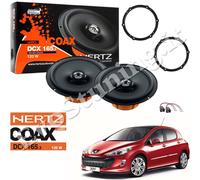 Kit 2 Casse Altoparlanti Posteriori Hertz Dcx 165.3 per Peugeot 308 II dal 2013