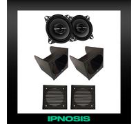 Kit 2 casse SONY Fiat Panda 141 1986-2003 + 2 Box ant + 2 Griglie Nere da 10cm
