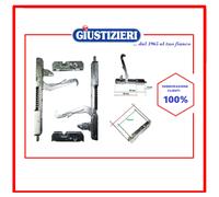 KIT: 2 CERNIERE 195 X 20 INTERASSE 140; 2 PORTARULLI - 111 X 12 INTERASSE