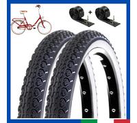 kit 2 Copertone camera 20x1.75 pneumatico gomma da bici per graziella pieghevole