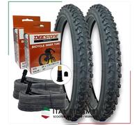 KIT 2 COPERTONI 2 CAMERE D'ARIA 20 x 1.90 47 406 MTB VALVOLA AMERICA DEESTONE