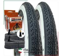 KIT 2 COPERTONI 2 CAMERE D'ARIA BICI 20 X 1.75 47-406 VALVOLA AMERICA DEESTONE