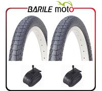 Kit 2 Copertoni + 2 Camere d'Aria Bici 20 x 1.95 BMX NERO