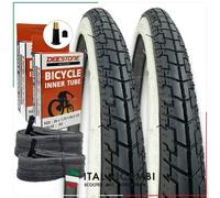 KIT 2 COPERTONI 2 CAMERE D'ARIA BICI 26 X 1.75 44 559 VALVOLA AMERICA DEESTONE