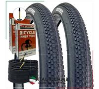 KIT 2 COPERTONI BICI 2 CAMERE D'ARIA 27.5 X 2.10 54 584 VALVOLA PRESTA DEESTONE