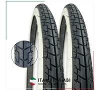 KIT 2 COPERTONI BICI 26 X 1.75 44 559 BIANCO NERO DEESTONE