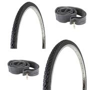 KIT 2 COPERTONI BICI 28x1 5/8 x1 3/8 (37 622) 2 CAMERE D'ARIA VALVOLA REGINA