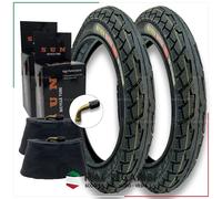 KIT 2 COPERTONI BICI SCOOTER ELETTRICO 2 CAMERE D'ARIA 16 X 2.50 POLLICI 64 305