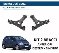 KIT 2 COPPIA BRACCI OSCILLANTI RUOTA ANTERIORE AUTO DX SX MERCEDES CLASSE A W168