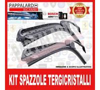 KIT 2 COPPIA SPAZZOLE TERGICRISTALLO BOSCH AEROTWIN FIAT 500X DAL 2014 IN POI