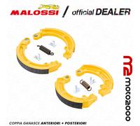 KIT 2 COPPIE CEPPI GANASCE FRENO ANTERIORE POSTERIORE MALOSSI PER VESPA 50 SPECI