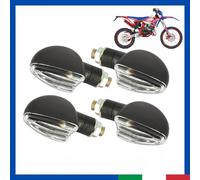 Kit 2 Coppie Frecce moto universali corte nere omologate scooter am6 minarelli