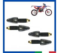 Kit 2 Coppie Frecce moto universali lunghe colore carbonio omologate scooter am6