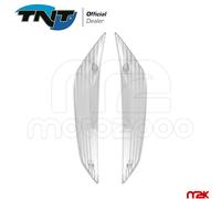 KIT 2 COPPIE GEMME TRASPARENTI ANTERIORI PER PIAGGIO ZIP 50 SP 2T 4T 2000 - 2021