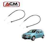 KIT 2 CORDE FRENO A MANO POSTERIORI CAVO FUNE FILO FRENO A MANO FIAT PUNTO 188