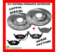KIT 2 DISCHI + 4 PATTINI SIGMAUTO AUDI A2 A3 DAL 1996 DBA927V SPA848 ANTERIORE 3