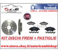 KIT 2 DISCHI FRENO FERODO + PASTIGLIE ANT FIAT NUOVA PANDA -
