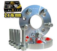 KIT 2 DISTANZIALI 16 mm + BULLONI x VOLKSWAGEN SPECIFICO MODELLI VAG 5x112 57,1