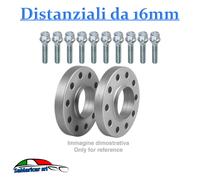 KIT 2 DISTANZIALI 16MM COMPLETO DI 10 BULLONI ADATTI PER FIAT PANDA 169 DAL 2003