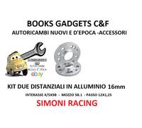 Kit 2 Distanziali Alluminio 20mm Compatibile con Alfa Romeo Mito Simoni Racing