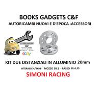 Kit 2 Distanziali Alluminio 20mm Compatibile con Alfa Romeo Mito Simoni Racing