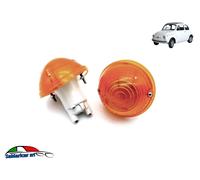 KIT 2 FANALI FRECCIA ARANCIONE ANTERIORE DX/SX COMPLETO FIAT 500 FLR 1965->