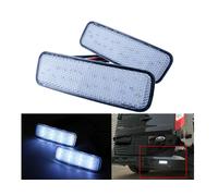 Kit 2 Fanali Posteriori A Led Trasparente Con Luce Bianco e Rosso Per