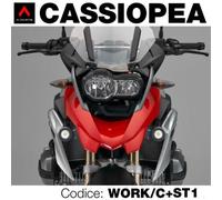 Kit 2 faretti a led vetro trasparente con staffe per BMW R1200 GS 2013>
