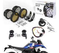 Kit 2 faretti supplementari BMW R1300GS std adv 120w staffe tubolare cablaggio