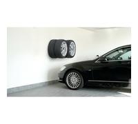 KIT 2 GANCI A MURO SUPPORTO DA PARETE PORTA RUOTE CERCHI PNEUMATICI AUTO GARAGE