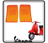 KIT 2 GEMMA GEMME VETRINI PLASTICA PLASTICHE FRECCE INDICATORI DI DIREZIONE POSTERIORI ARANCIO COMPATIBILE CON PIAGGIO VESPA PK 50 50S 1982-1985 -PK 125 125S 1982-1985 -PK 100 S 1982-1985 -PK 100 S