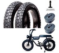 KIT 2 GOMME + 2 CAMERE Fat Bike E-HUNTSMAN 20×4 20 x 4 Vee Tire Vee Rubber