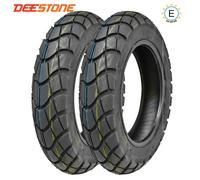 Kit 2 Gomme Copertoni 100/90-10 100 90 10 Deestone Per APE MIX 2T 50 1998-2008