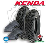 KIT 2 GOMME PNEUMATICI KENDA 3.00 10 TIPO S83 50J + 2 CAMERE PIAGGIO VESPA 50