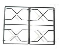 Kit 2 griglie COMPATIBILI CON SMEG per cucina piano cottura 4 fuochi a gas - 694090842-694092109 - 694092108 (no originali adattabili) con nuovo posizionamento punte antiscivolo pentole