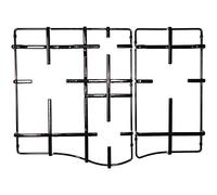 KIT 2 GRIGLIE SMALTATE NERE LUCIDE COMPATIBILI CON ARISTON INDESIT PER PIANO COTTURA E CUCINA A GAS (NO ORIGINALI ADATTABILI) C00303495 - C00303496 - P2772/KIT