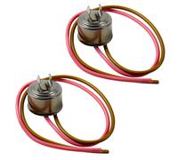 Kit 2 HQRP Termostato Sbrinamento Bimetal Per Whirlpool WP4387503 5/16"