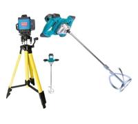 KIT 2 IN 1 LIVELLA LASER 16 LINEE 360° + TRAPANO MISCELATORE MESCOLATORE IMPASTATORE 1600w